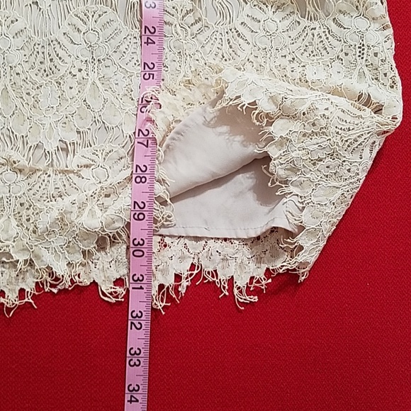 FOREVER 21 Cream/blush/beige lacey dress Med. EUC - Picture 5 of 8